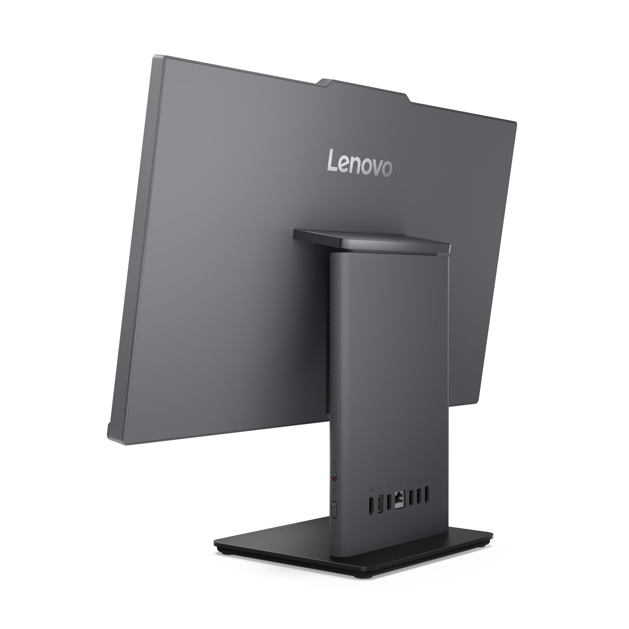Retro del Lenovo ThinkCentre Neo 50a 24 All-in-One con finitura elegante e porte di connessione multiple. Design compatto e funzionale. Retro del Lenovo ThinkCentre Neo 50a 24 All-in-One con finitura elegante e porte di connessione multiple. Design compatto e funzionale.